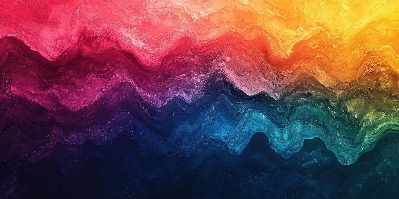 Colorful abstract wave patterns created with fluid art techniques in vibrant hues and smooth transitions